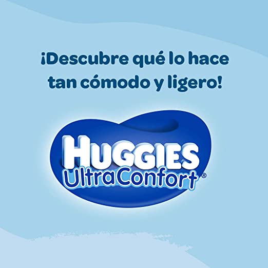 Huggies UltraConfort Pañal Desechable para Bebé, Etapa 6 Niña, Paquete con 40 Piezas, Ideal para niñas de más de 13.5 kg
