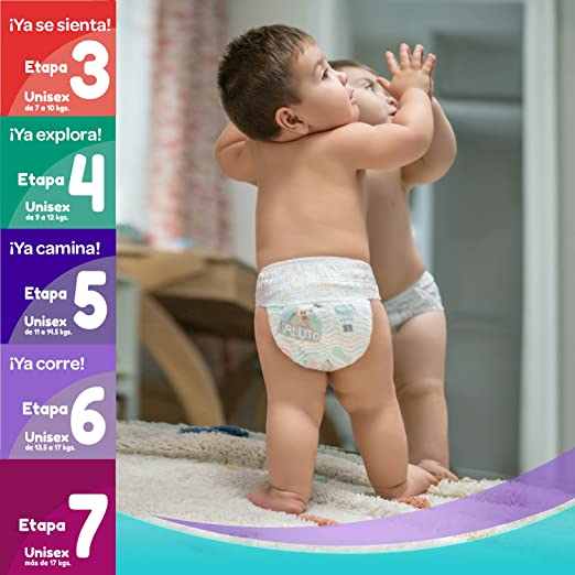 Huggies All Around Pañal Desechable para Bebé, Etapa 5 Unisex, Paquete con 40 piezas, Ideal para bebés de 11 a 14.5 kg