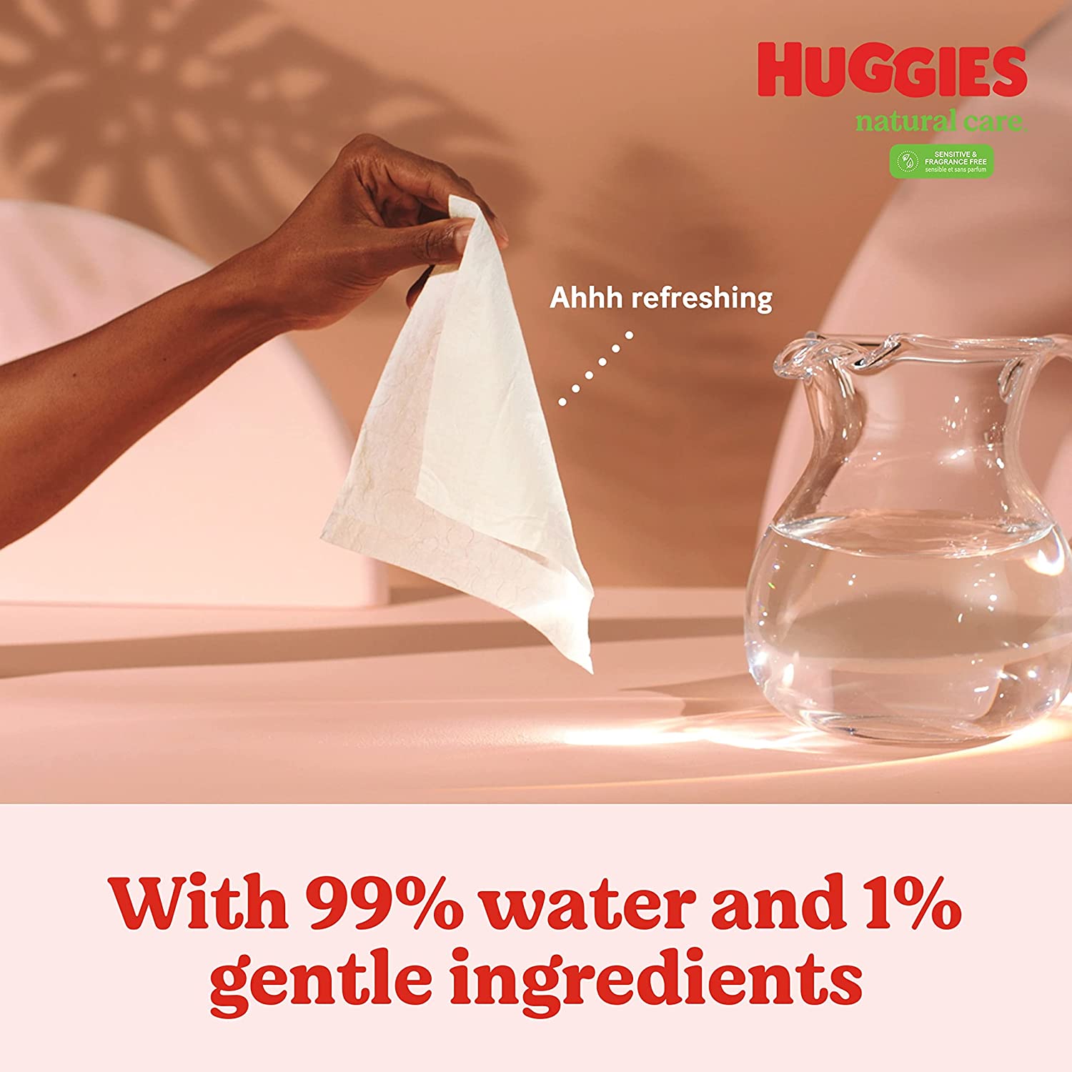 Huggies - Natural Care Unscented Baby Wipes, Sensitive - 768 Toallitas
