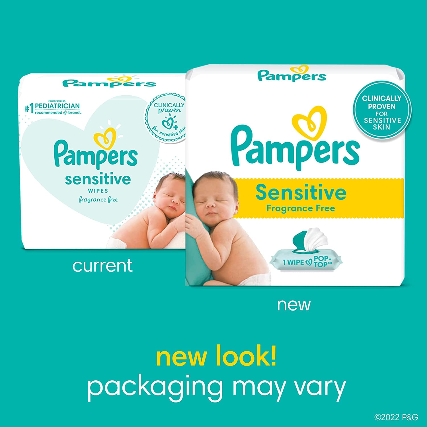 Pampers - Toallitas Húmedas, Sensitive - 576 Toallitas
