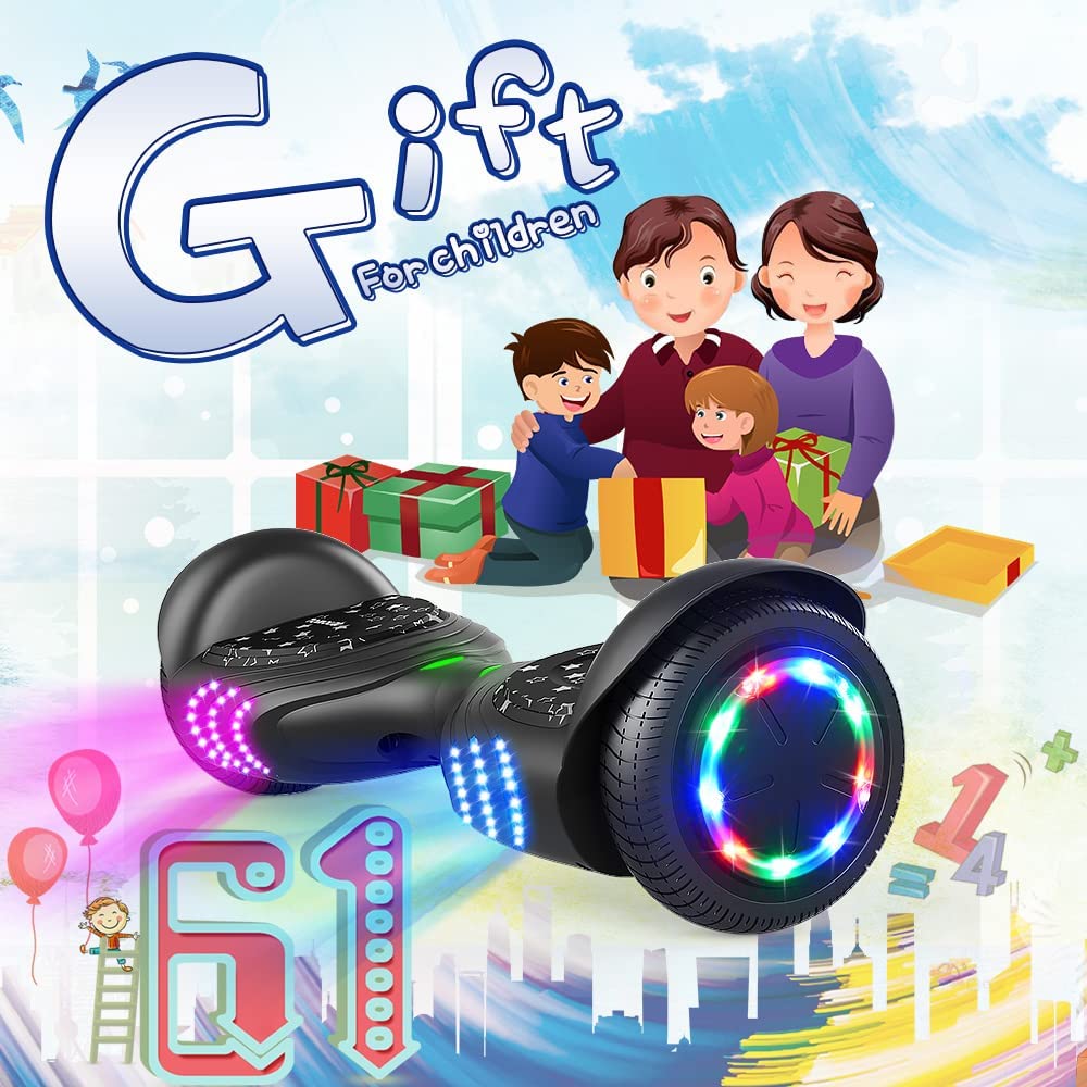 Hoverboard con bocina Bluetooth y luces LED autoequilibrante Scooter