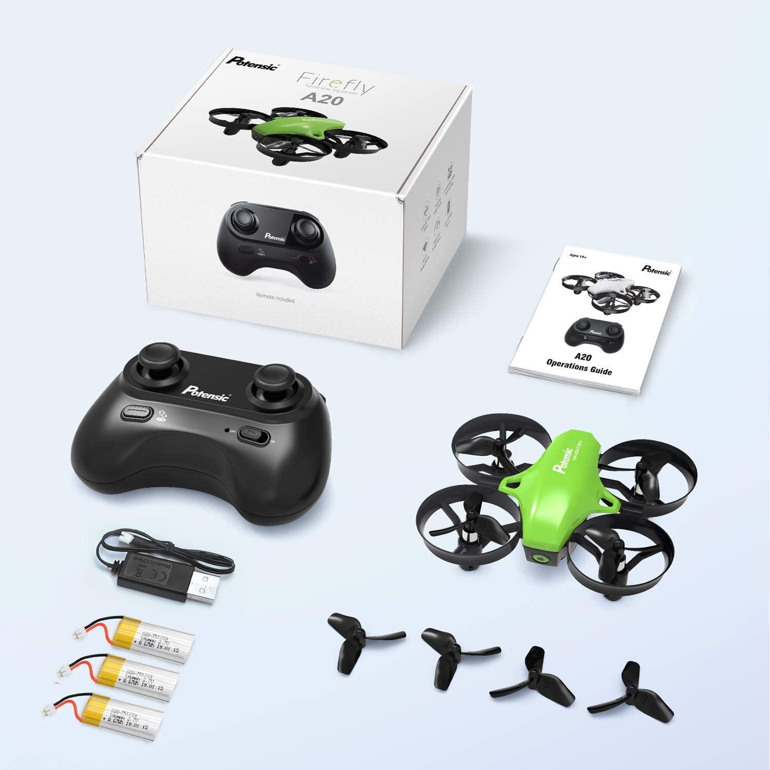 Mini Drone Potensic A20 RC Nano Quadcopter 2.4G 6 Axis
