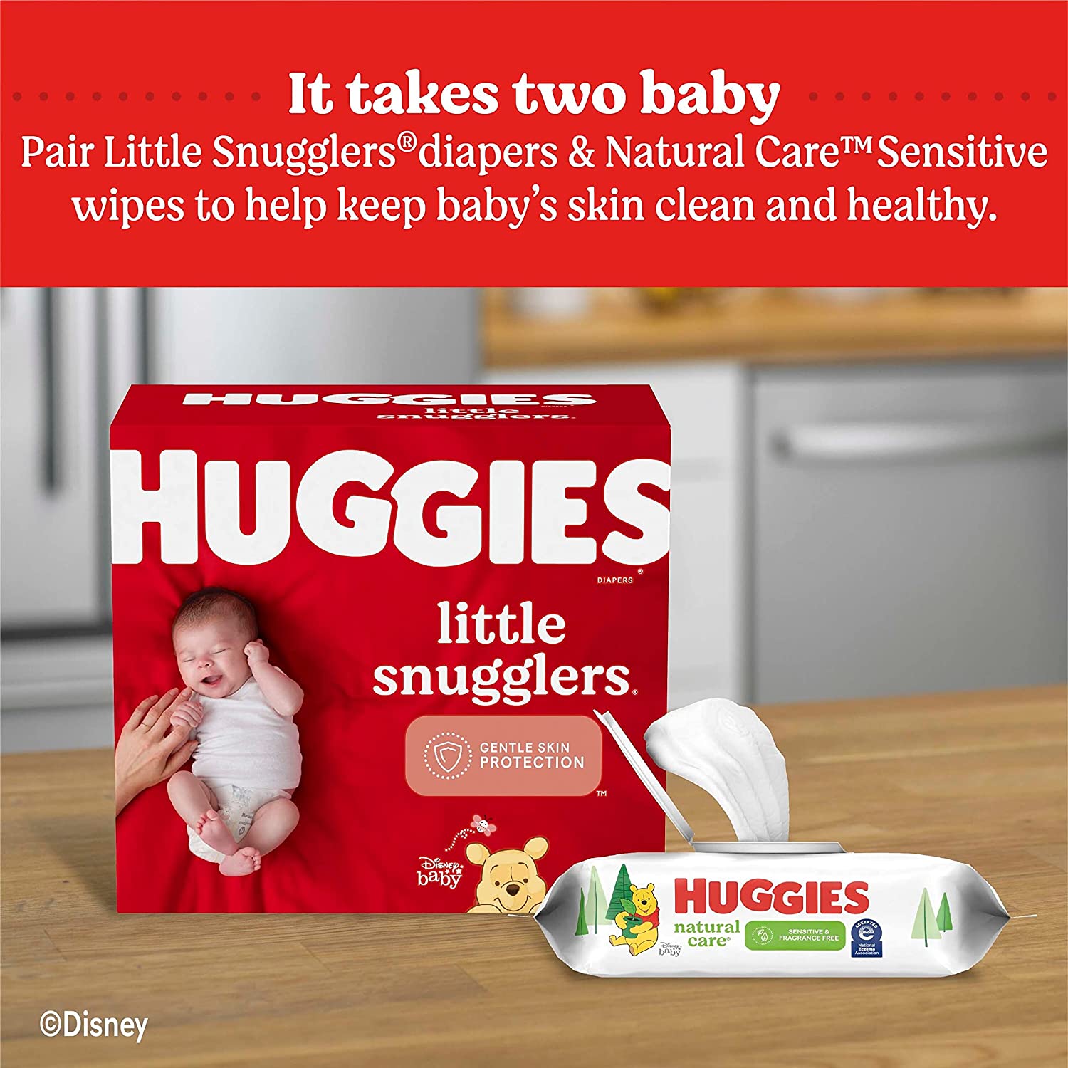 Huggies - Natural Care Unscented Baby Wipes, Sensitive - 768 Toallitas