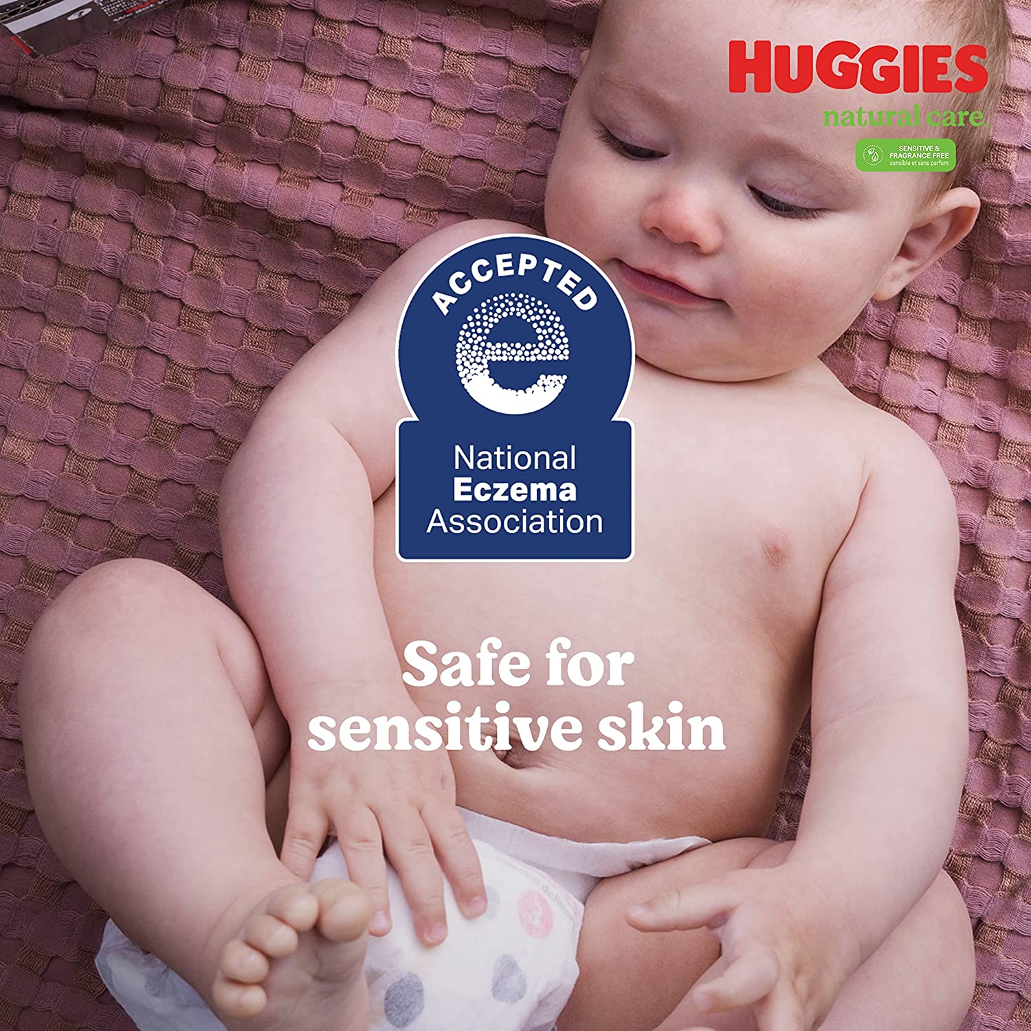 Huggies - Natural Care Unscented Baby Wipes, Sensitive - 768 Toallitas