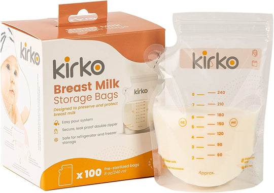 Bolsas Para Almacenar y Conservar Leche Materna marca Kirko