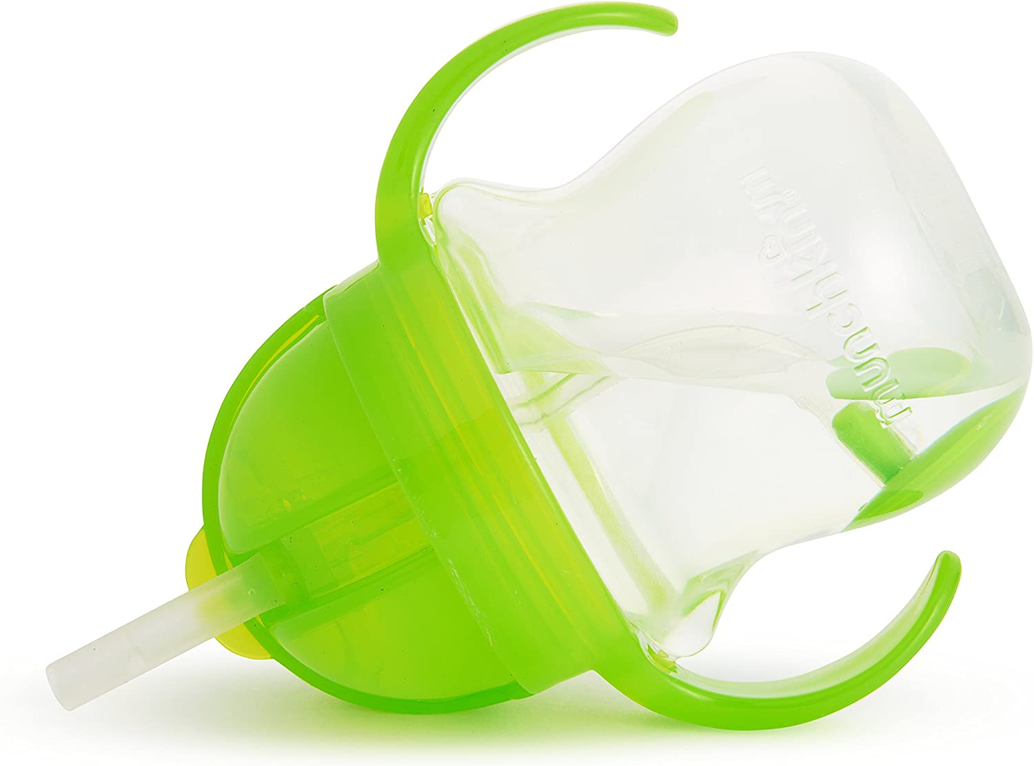 Munchkin Click Lock Weighted Straw Cup, 7 Ounce, 2 Pack, Blue/Green